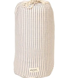 Legetæpper Og Legegulve|Tæpper*Play&Go Legetøjstæppe - Ø120 cm - Soft Organic - Stripes Blue