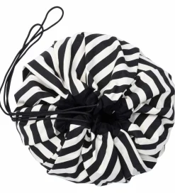 Opbevaringstæpper*Play&Go Legetøjstæppe - Ø140 cm - Stripes Black