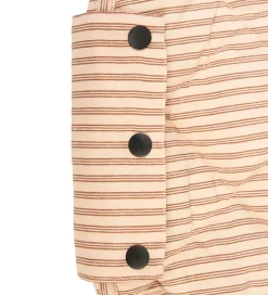 Play&Go Legetøjstæppe - Ø120 cm - Soft Organic - Stripes Brown