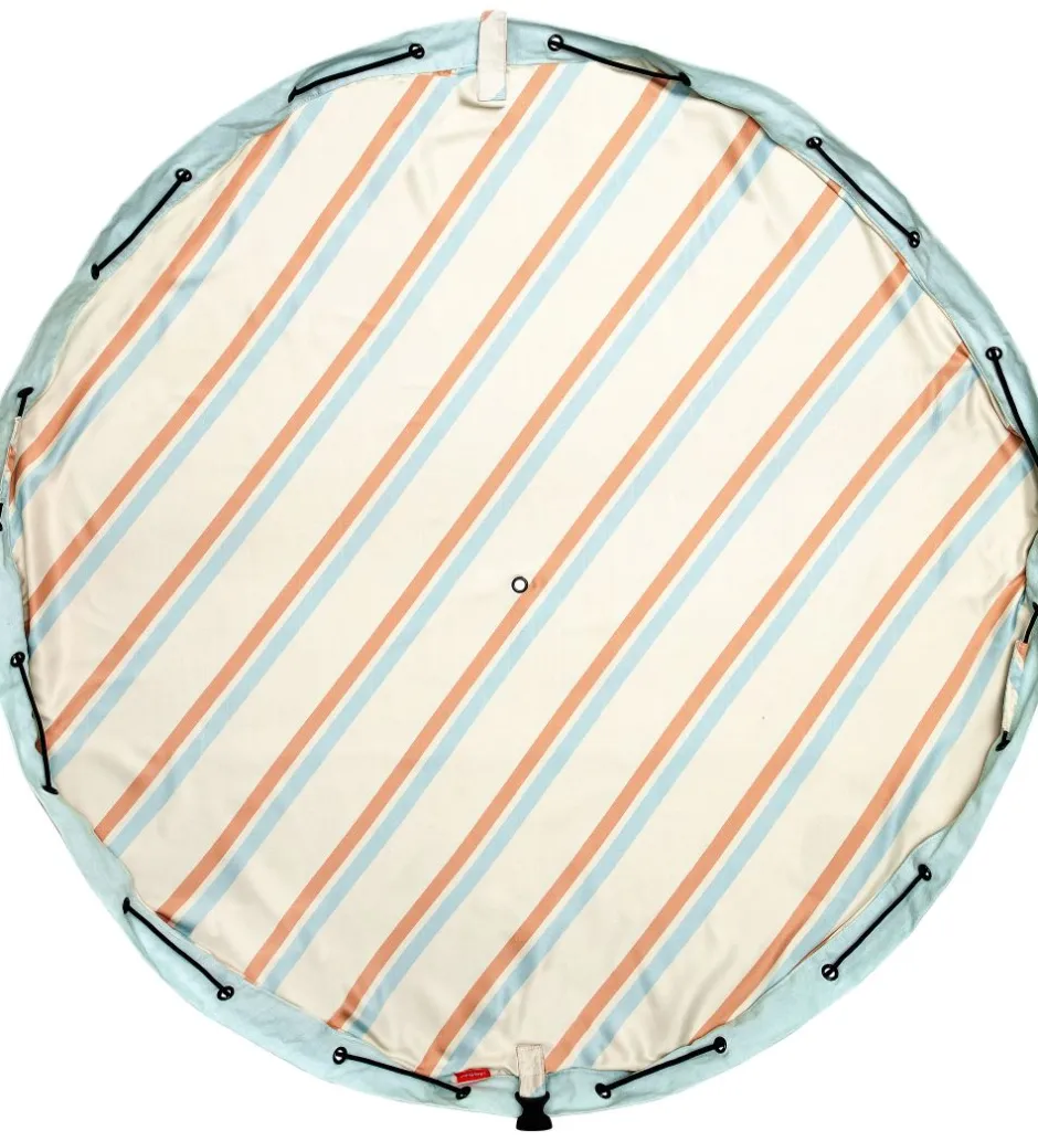 Opbevaringstæpper*Play&Go Legetøjstæppe - Outdoor - Ø140 cm - Stripes