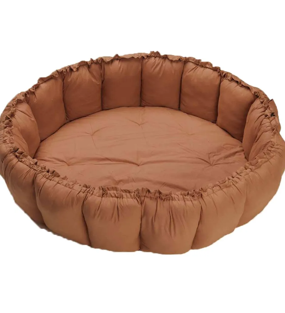 Legetæpper Og Legegulve*Play&Go Legetæppe - 3-i-1 - Ø130 cm - Tawny Brown