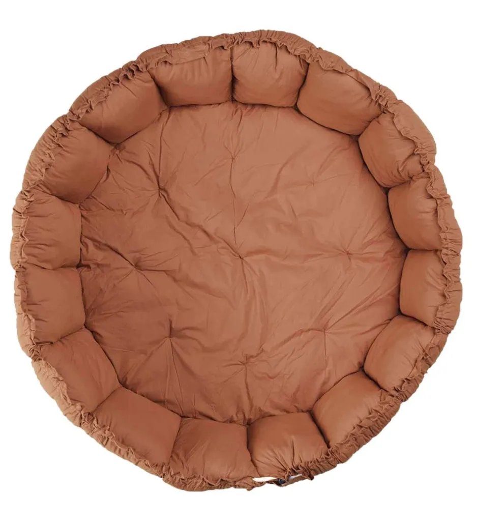 Legetæpper Og Legegulve*Play&Go Legetæppe - 3-i-1 - Ø130 cm - Tawny Brown
