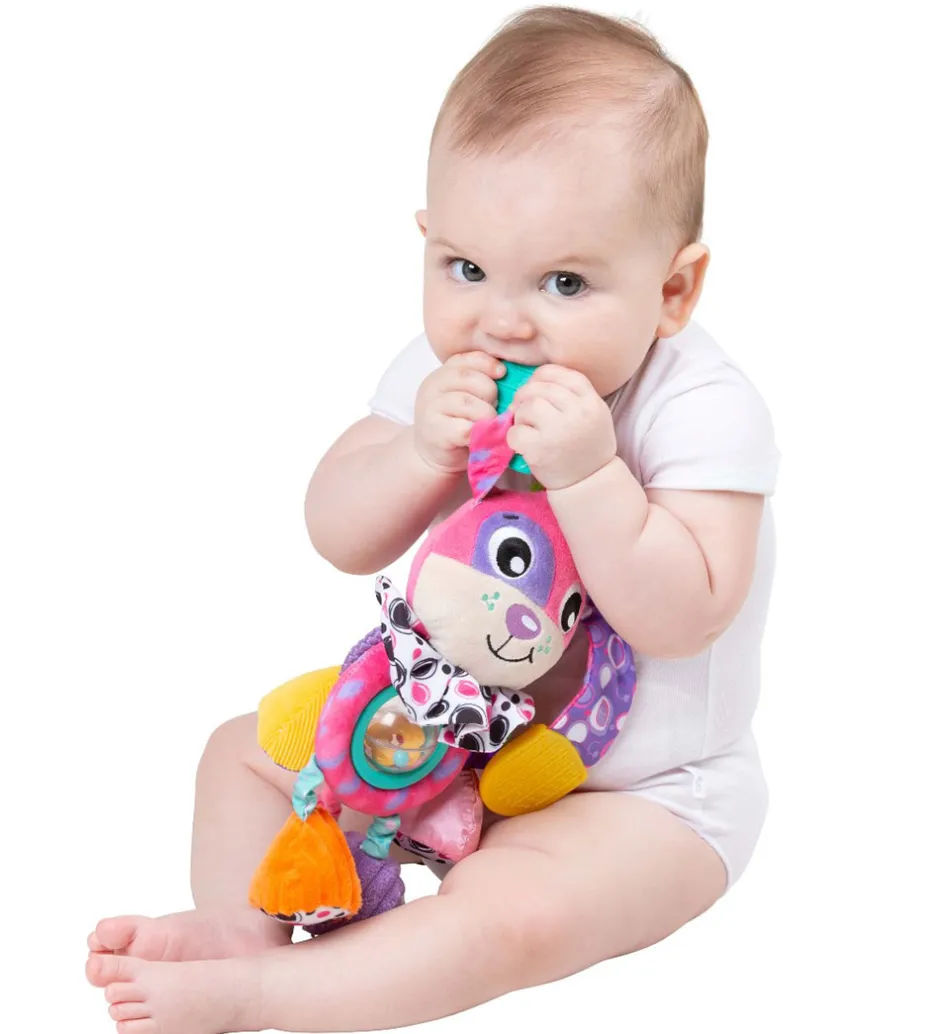 Playgro Barnevognsophæng - Dixie Aktivitesthund