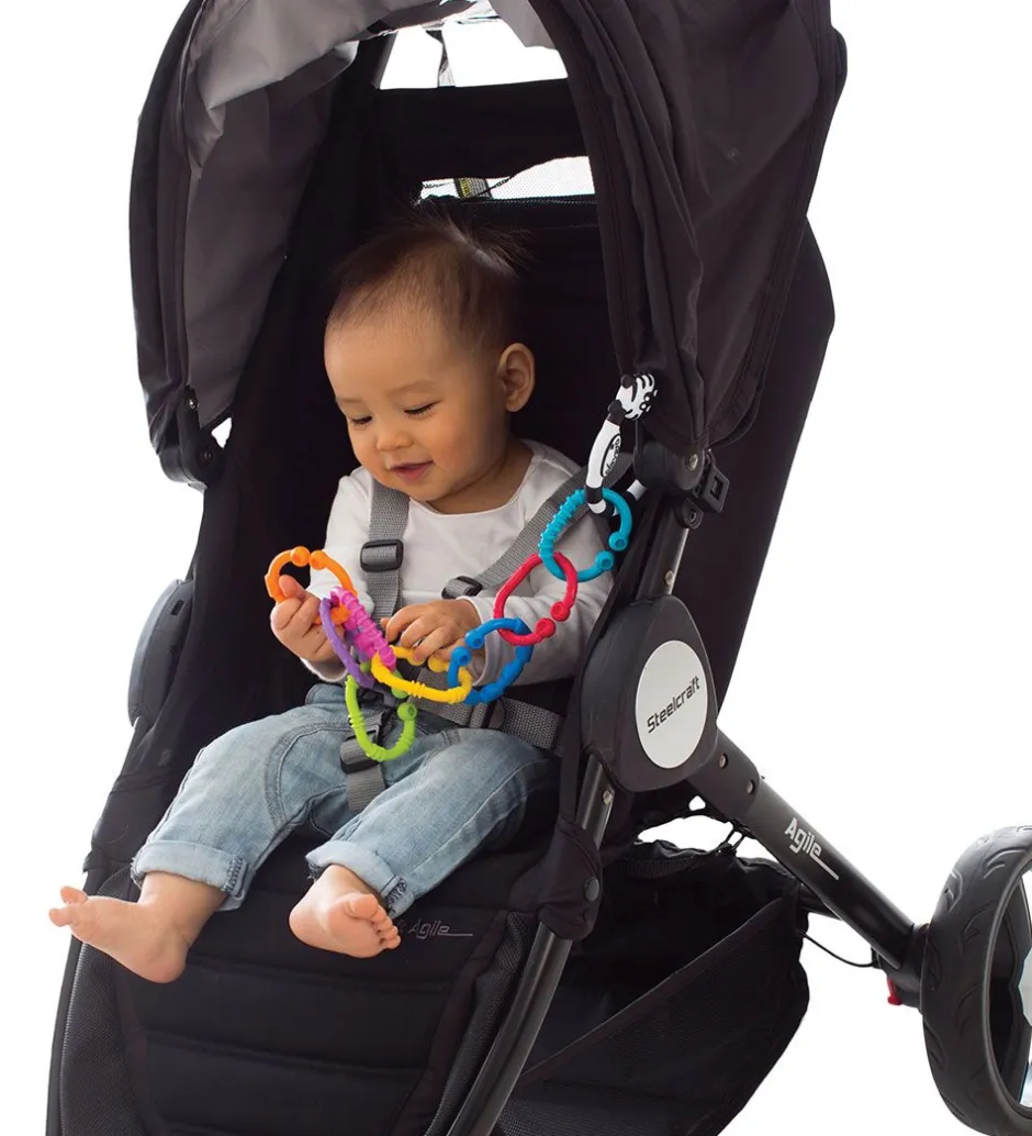 Uroer*Playgro Ophængsringe - 9 stk - Zebra