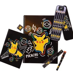 Skriveredskaber*Pokémon Farvesæt - Bumper Pack - Sort m. Pikachu