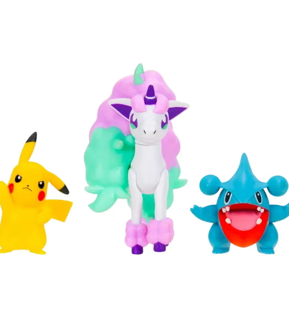 Figurer*Pokémon Figurer - Battle Figure - Pikachu/Gible/Ponyta