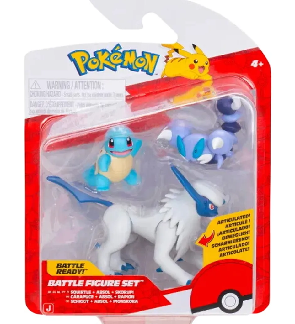 Figurer*Pokémon Figurer - Battle Figure - Squirtle/Absol/Skorupi