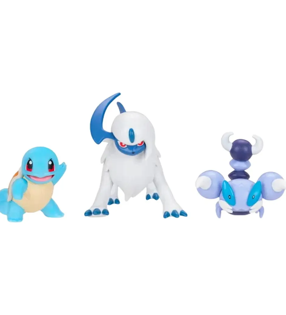 Figurer*Pokémon Figurer - Battle Figure - Squirtle/Absol/Skorupi
