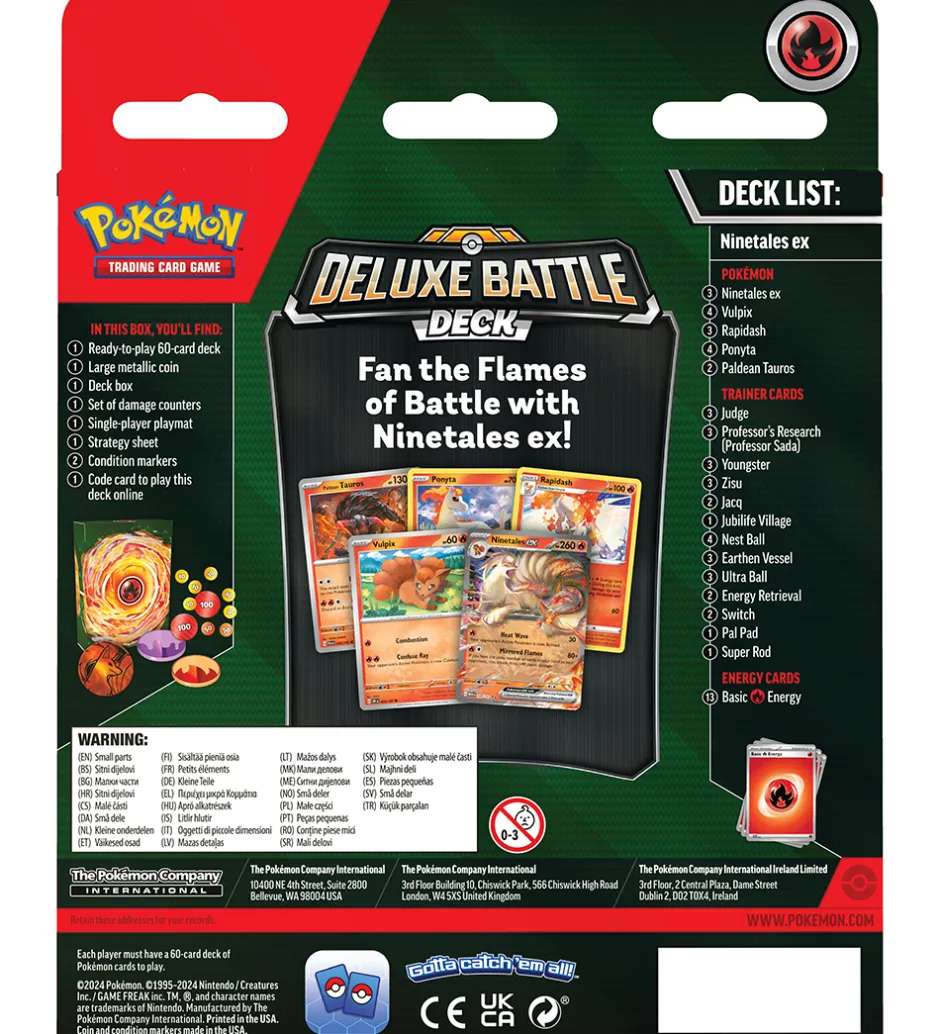 Samlekort*Pokémon Samlekort - Deluxe Battle Deck - Ninetales ex