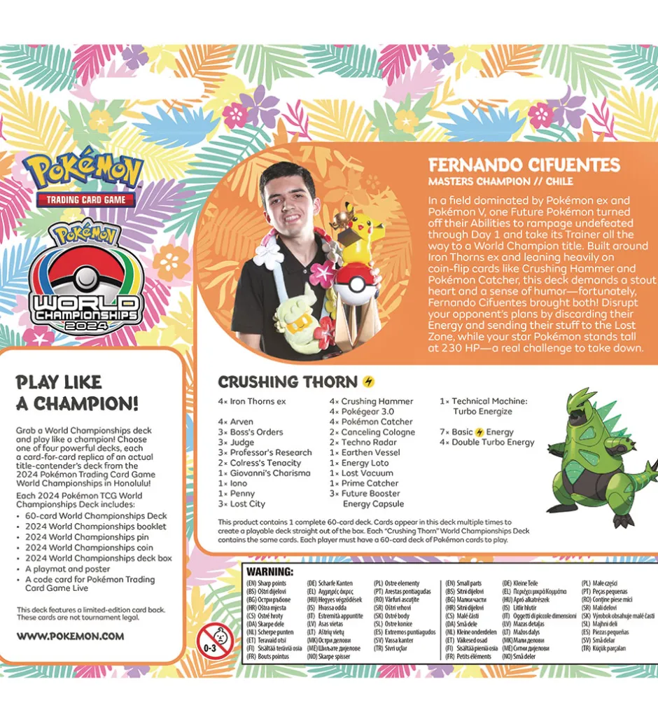 Samlekort*Pokémon Samlekort - World Championships 2024 - Crushing Thorn