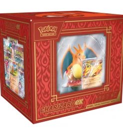 Samlekort*Pokémon Samlekort m. Figur - Super Premium Box - Charizard Ex