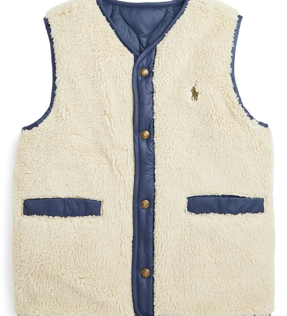 Dunveste Og Dyneveste*Polo Ralph Lauren Dunvest m. Fleece - Vendbar - Navy/Beige