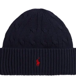 Huer Og Hatte*Polo Ralph Lauren Hue - Strik - Navy