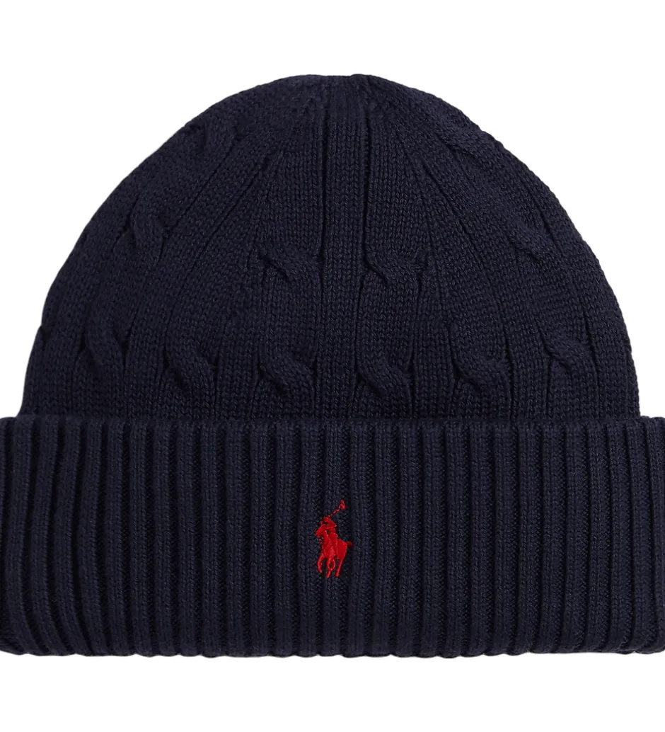 Huer Og Hatte*Polo Ralph Lauren Hue - Strik - Navy