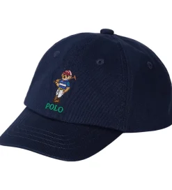 Kasketter*Polo Ralph Lauren Kasket - Bear - Newport Navy
