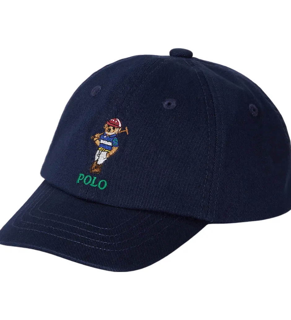 Kasketter*Polo Ralph Lauren Kasket - Bear - Newport Navy
