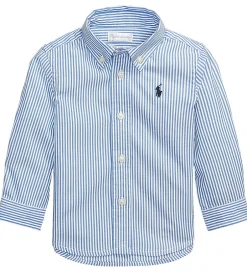 Konfirmationstøj*Polo Ralph Lauren Skjorte - Slim Fit - Blå/Hvidstribet