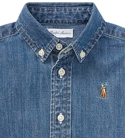 Børn Polo Ralph Lauren Skjorte - Denim - Dark Blue