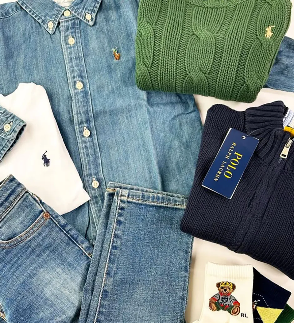 Børn Polo Ralph Lauren Skjorte - Denim - Dark Blue