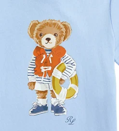 Sommerdragter*Polo Ralph Lauren Sommerdragt - Lyseblå m. Bamse