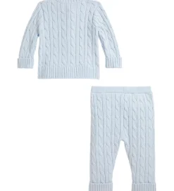 Striktrøjer*Polo Ralph Lauren Sæt - Cardigan/Bukser - Strik - Pearl Blue