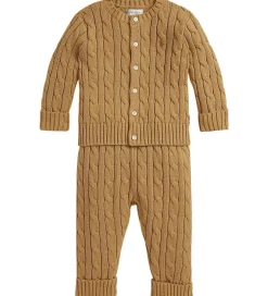 Børn Polo Ralph Lauren Sæt - Cardigan/Bukser - Strik - Classic Camel