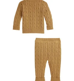 Børn Polo Ralph Lauren Sæt - Cardigan/Bukser - Strik - Classic Camel