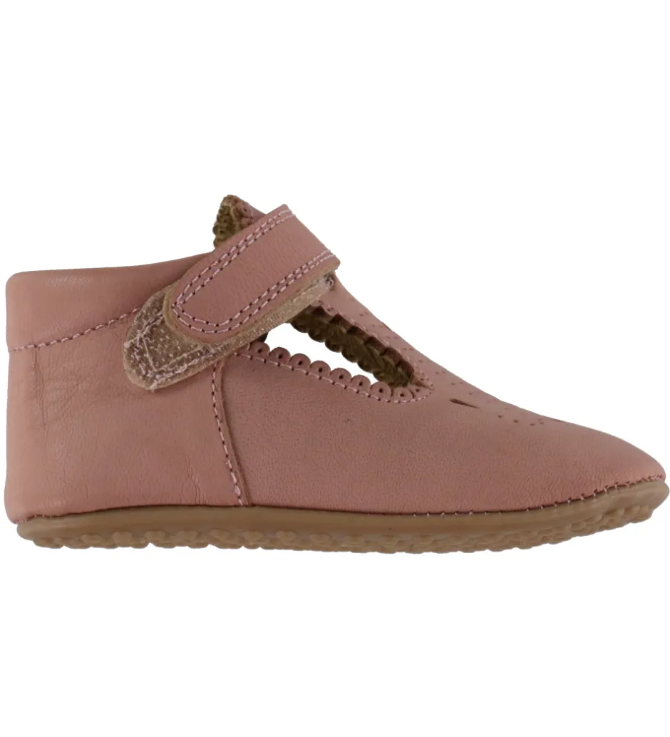 Pom Pom Ballerina Hjemmesko - T-Bar - Nostalgic Rose