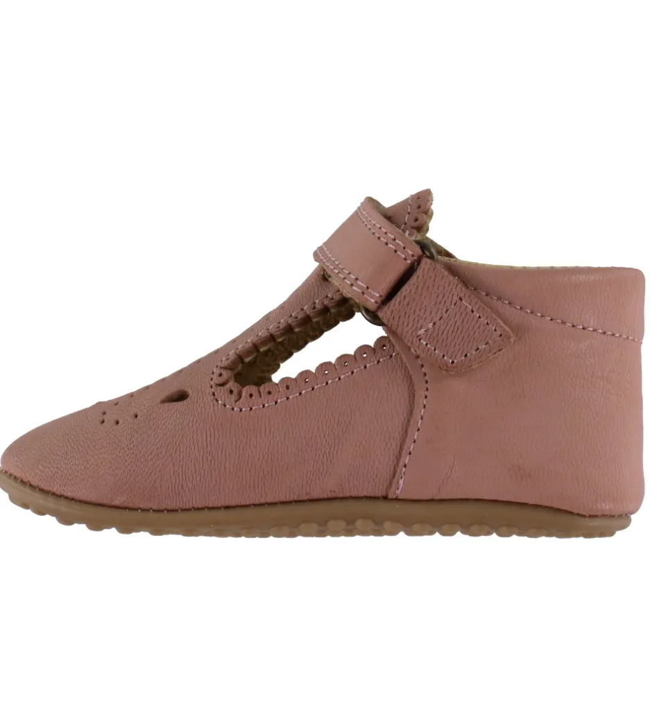 Pom Pom Ballerina Hjemmesko - T-Bar - Nostalgic Rose