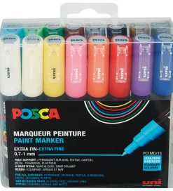 Tuscher Og Farver*Posca Tuscher - PC-1M - 16 stk. - Multifarvet