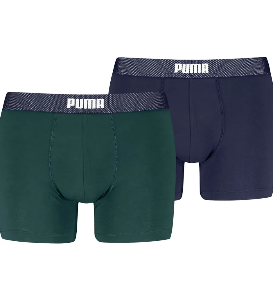 Undertøj*Puma Boxershorts - 2-pak - Grøn/Navy