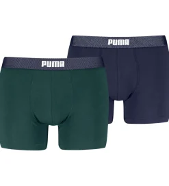 Børn Puma Boxershorts - 2-pak - Grøn/Navy