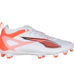 Fodboldstøvler - Kunst (Ag)|Fodboldstøvler - Græs (Fg)*Puma Fodboldstøvler - Ultra 5 Match FG/AG Jr - Hvid/Sort/Glowing