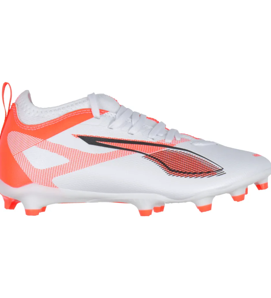 Fodboldstøvler - Kunst (Ag)|Fodboldstøvler - Græs (Fg)*Puma Fodboldstøvler - Ultra 5 Match FG/AG Jr - Hvid/Sort/Glowing