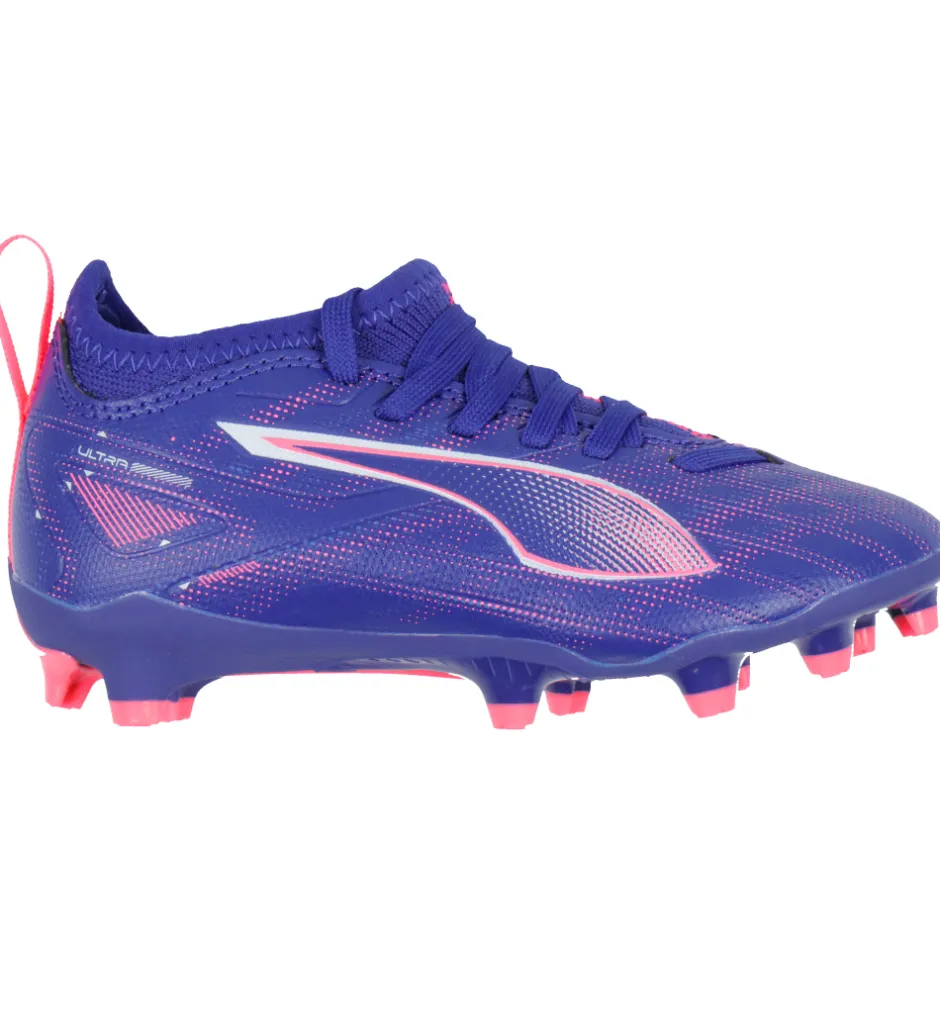 Puma Fodboldstøvler - Ultra 5 Match FG/AG Jr - Lapis Lazuli/Hvid