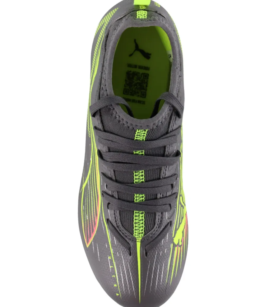 Puma Fodboldstøvler - Ultra 5 Match FG/AG Jr - Silver Yellow/Age