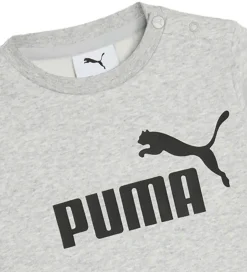 Puma Sweatsæt - Minicats Ess Crew - Light Gray Heather