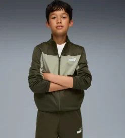 Træningssæt*Puma Træningssæt - Poly Colorblock - Dark Olive
