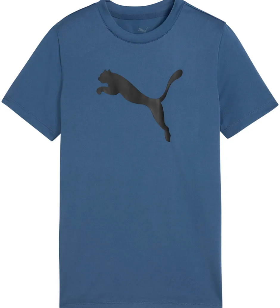 T-Shirts Og Toppe|Træning Og Gymnastik*Puma T-shirt - Tad - Dark Indigo m. Logo