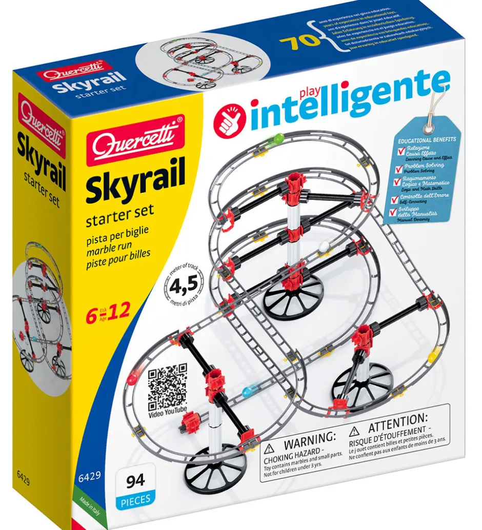 Kuglebaner*Quercetti Kuglebane - Skyrail Starter Set Rollercoster - 94 Dele