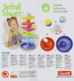 Kuglebaner*Quercetti Kuglebane - Spiral Tower - 10 Dele - 6501