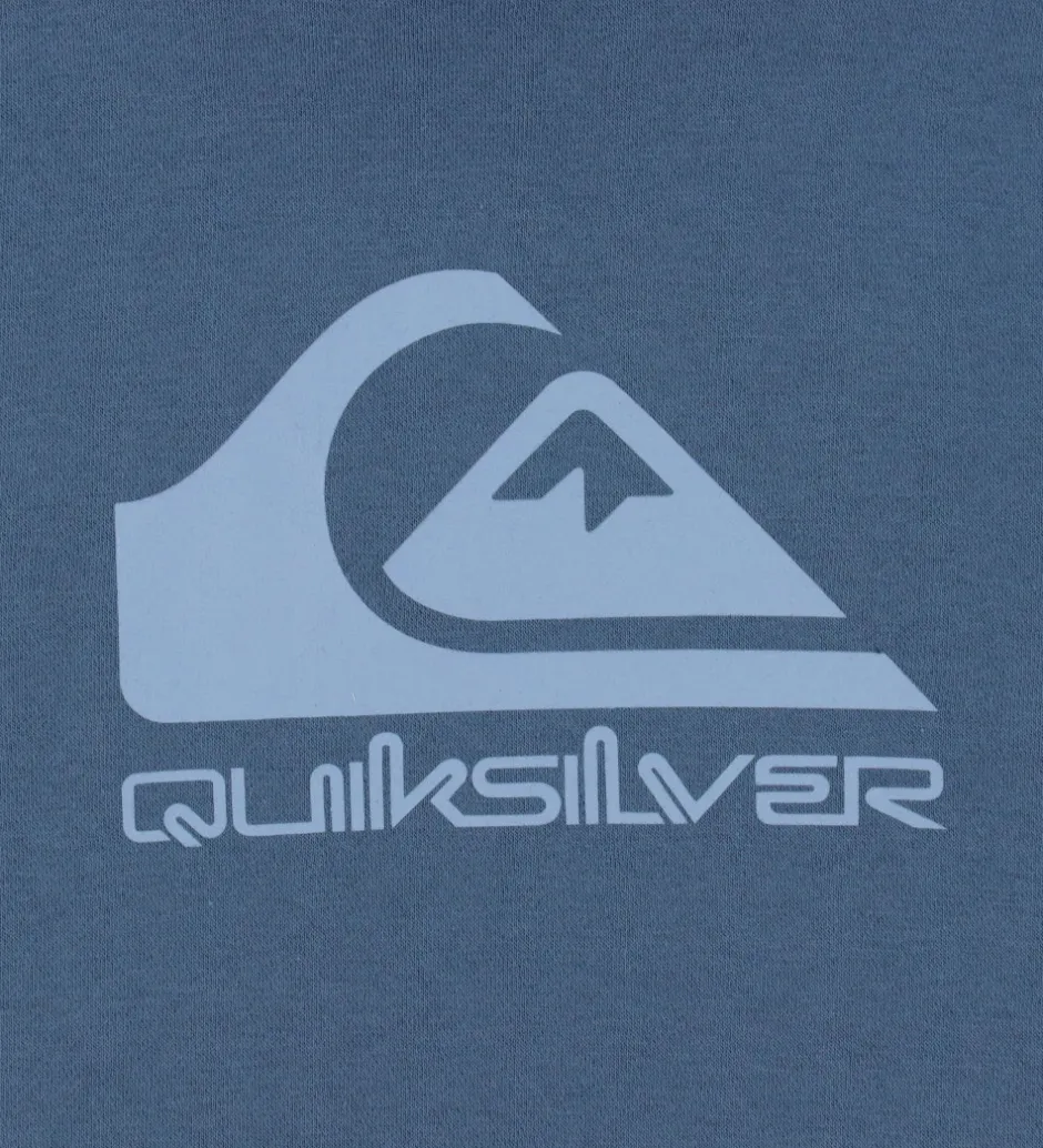 Børn Quiksilver Hættetrøje - Comp Logo - China Blue