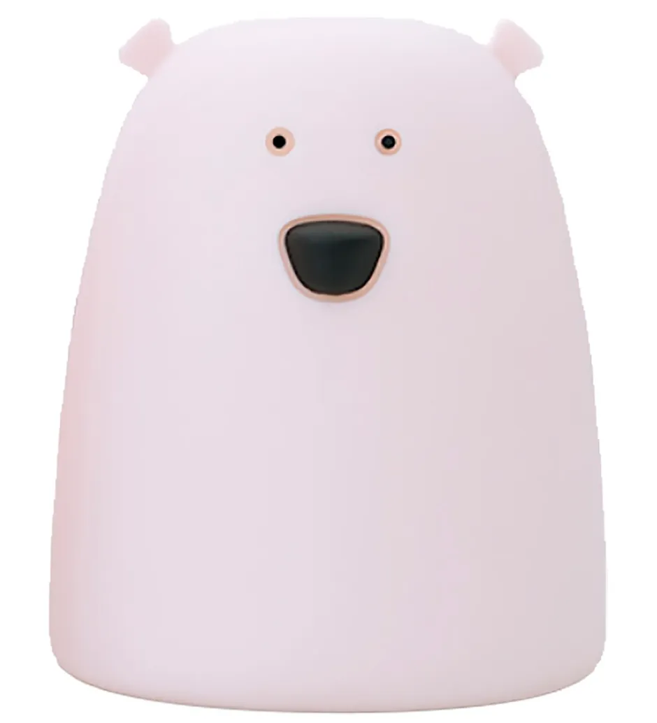 Natlamper*Rabbit & Friends Lampe - 10x8,5 cm - Lille Bjørn - Rosa
