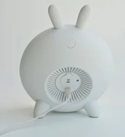 Natlamper|Lamper*Rabbit & Friends Vækkeur m. Lys - Wake Up - 20x15x6 cm - Hvid