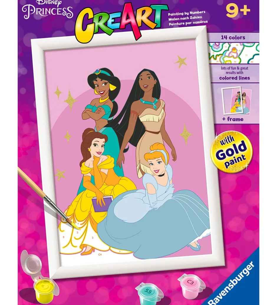 Maling*Ravensburger CreArt Malesæt - Disney Princess