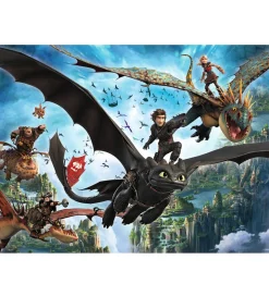 Puslespil*Ravensburger Puslespil - 150 Brikker - Dragons