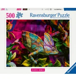 Puslespil*Ravensburger Puslespil - 500 Brikker - Chameleon
