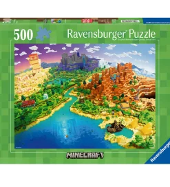 Puslespil*Ravensburger Puslespil - 500 Brikker - World of Minecraft