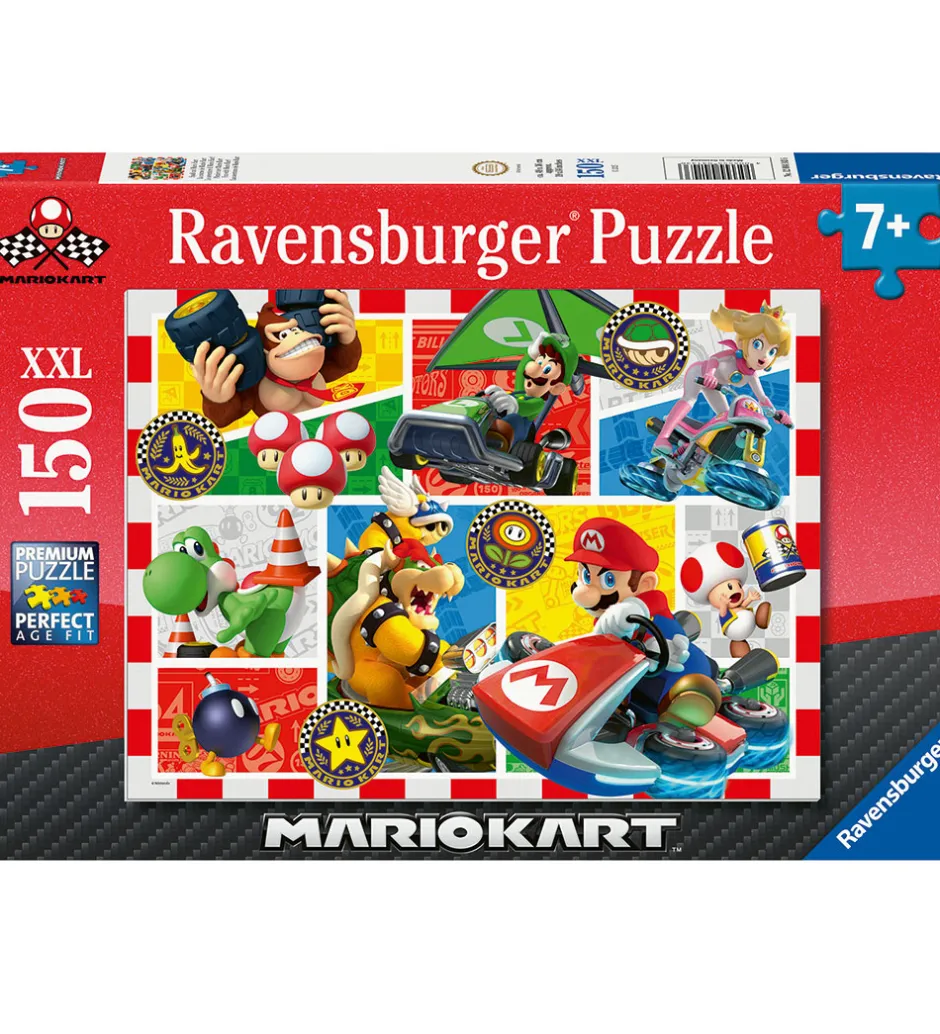 Ravensburger Puslespil - 150 Brikker - Mario Kart