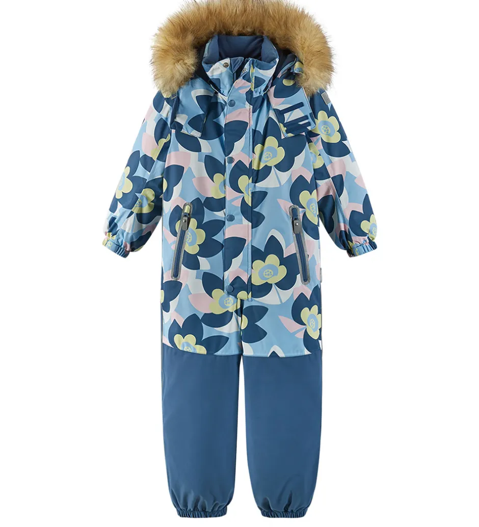 Børn Reima Flyverdragt - Kipina - Frozen Blue m. Blomster